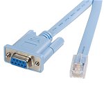 StarTech RJ45 to DB9 Cisco Console Management Router Cable - Blue