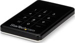 StarTech USB 3.0 2.5 Inch SATA Drive Enclosure with Touchpad Password Entry