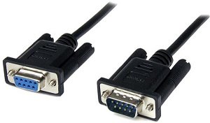 StarTech 1m DB9 RS232 Female to Male Serial Null Modem Cable