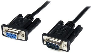 StarTech 2m DB9 RS232 Female to Male Serial Null Modem Cable