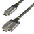 StarTech 1m Side Screw Locking USB-C Cable with 100W Power Delivery - Gray & Black