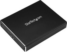 view StarTech USB 3.1 to 2x M.2 SATA SSD External Drive Enclosure