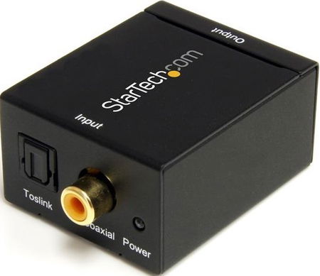 StarTech SPDIF Digital Coaxial or Toslink Optical to Stereo RCA Audio Converter
