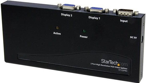 StarTech 2 Port High Resolution VGA Video Splitter