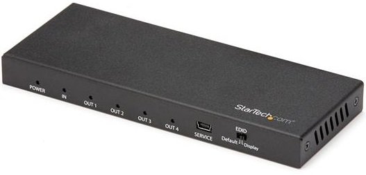 StarTech 4 Port 4K HDMI Video Splitter - Black