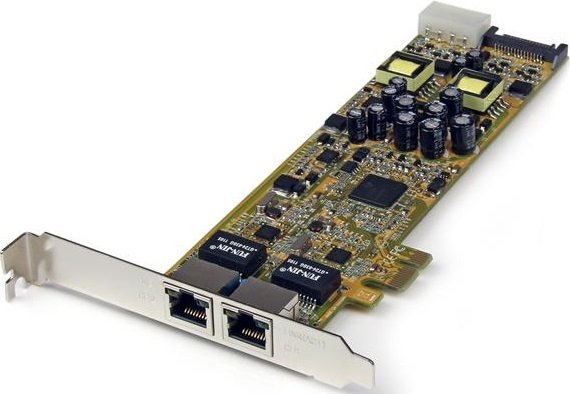 StarTech 2 Port PoE Gigabit Ethernet PCI Express Dual Profile Network Card