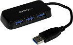 StarTech USB 3.0 4 Port Mini Hub - Black