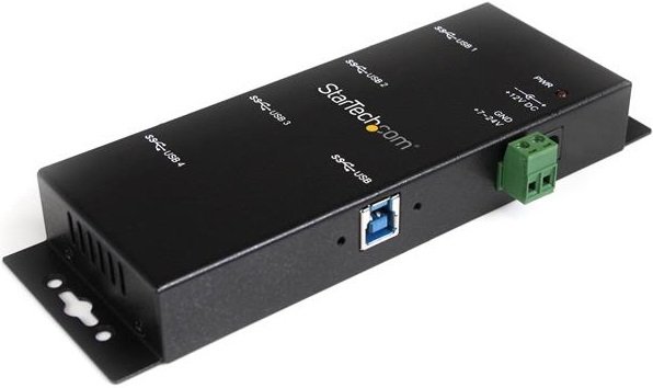 StarTech 4 Port USB 3.0 Industrial USB Hub with ESD Protection