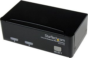 StarTech 2 Port Professional USB KVM Switch Kit with Cables