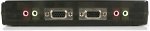StarTech 4 Port Black USB KVM Switch Kit with Cables and Audio