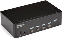 view StarTech 4 Port 4K Dual Display HDMI KVM Switch
