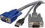 StarTech 3m 2-in-1 Ultra-Thin USB VGA KVM Male to Male Cable
