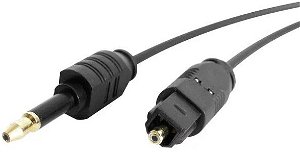 StarTech 1.8m Toslink SPDIF Optical Digital Audio Male to Mini-Toslink Male Cable