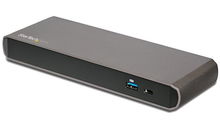 view StarTech Thunderbolt 3 Dual 4K Video Laptop Docking Station with Power Delivery - 2x Thunderbolt 3, 1x DisplayPort, 1x USB-C, 2x USB 3.0, 2x Audio-Jack, 1x RJ-45