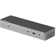 view StarTech Thunderbolt 3 Dock with USB-C Host Compatibility and Power Delivery - 2x USB-C, 3x USB-A, 2x DisplayPort, 2x HDMI, 1x RJ-45, 1x 3.5 mm Audio
