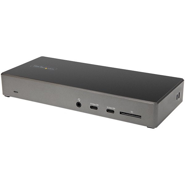 StarTech Triple 4K Monitor USB Type-C Docking Station with 100W Power Delivery - USB-C, DisplayPort, HDMI