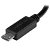 StarTech 20cm USB Micro-B Male to USB Mini-B Male OTG Cable - Black
