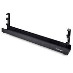 StarTech Adjustable Under Desk Cable Management Tray - Black