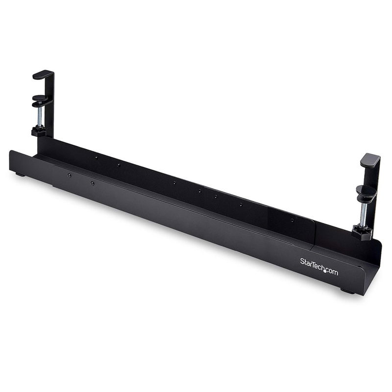 StarTech Adjustable Under Desk Cable Management Tray - Black