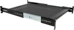 StarTech 2RU Adjustable Depth Vented Sliding Rack Mount Shelf - 22.7kg Weight Capacity