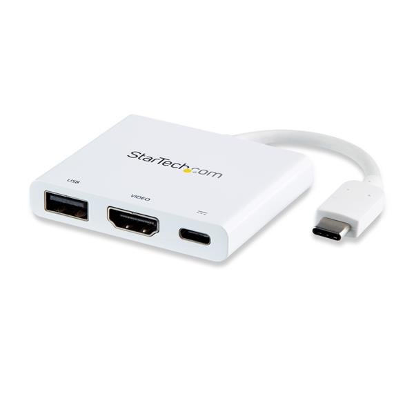 Startech USB-C to 4K HDMI Multifunction Adapter with Power Delivery - White