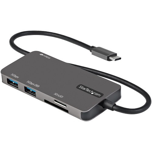 StarTech USB-C Laptop Docking Stations - 1x USB-C, 1x HDMI, 2x USB-A, SD & MicroSD Card Reader