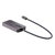 StarTech Aluminum Multiport USB C to HDMI DVI VGA Travel Adapter - Gray