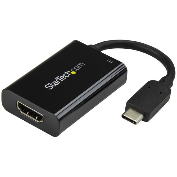 Startech USB-C to HDMI Adapter with USB Power Delivery - Black