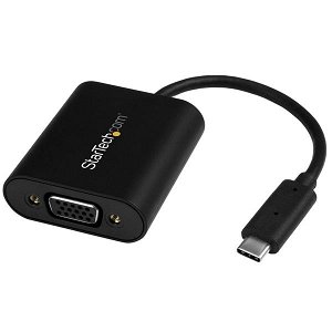 StarTech USB-C to VGA Adapter with Presentation Mode Switch