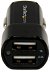 StarTech 3.4A Dual Port USB Car Charger - Black
