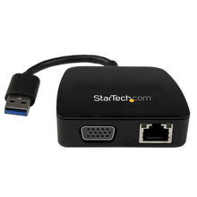 view StarTech USB 3.0 Travel Adapter Portable Docking Station - VGA RJ-45