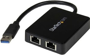StarTech USB 3.0 to Gigabit Ethernet Network Adapter with USB Port