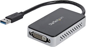 StarTech USB 3.0 Type-A to DVI Adapter with 1 Port USB Hub