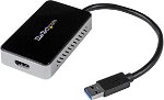 StarTech USB 3.0 Type-A to HDMI Adapter with 1 Port USB Hub