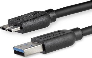 StarTech 2m SuperSpeed USB 3.0 Type-A Male to Micro B Male Cable - Black