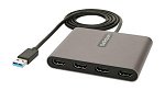 StarTech USB-A to Quad HDMI Multi-Monitor Adapter - Space Gray