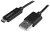 StarTech 1m USB 2.0 Type-A Male to Micro-B Male Cable with LED Charging Light - Black