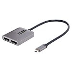 StarTech USB-C to Dual DisplayPort Adapter - Space Gray