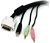 StarTech 3m 4-in-1 USB DVI KVM Cable with Audio and Microphone
