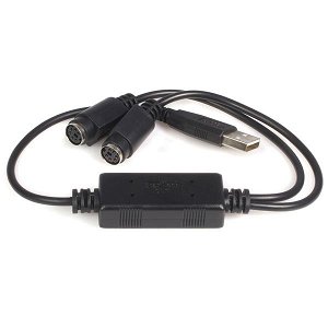 StarTech USB Type A Male to 2x PS/2 Female Adapter