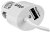 StarTech 2.1A USB Car Charger with Built-in Micro-USB Cable & 1x USB Type-A Port - White