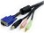 StarTech 1.8m 4-in-1 USB VGA KVM Cable with Audio and Microphone