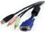 StarTech 1.8m 4-in-1 USB VGA KVM Cable with Audio and Microphone