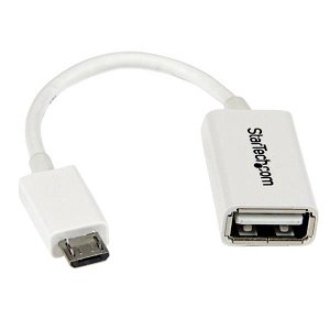 StarTech Micro USB to USB OTG Adapter - White