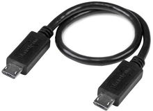 view StarTech 20cm USB Micro-B Male to USB Micro-B Male OTG Cable - Black