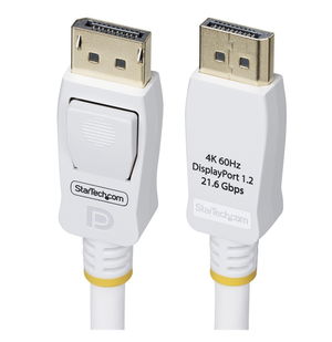 StarTech 3m VESA Certified DisplayPort 1.2 Cable - White