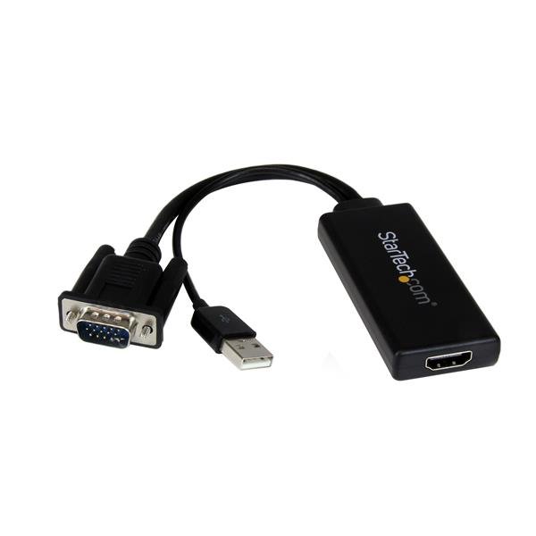 StarTech 1080p VGA to HDMI Display Adapter with USB Audio and Power