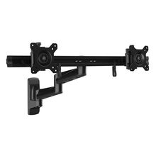 view StarTech Articulating Dual Monitor Wall Mount Bracket for 15-24 Inch Monitors - Up to 5kg per Display