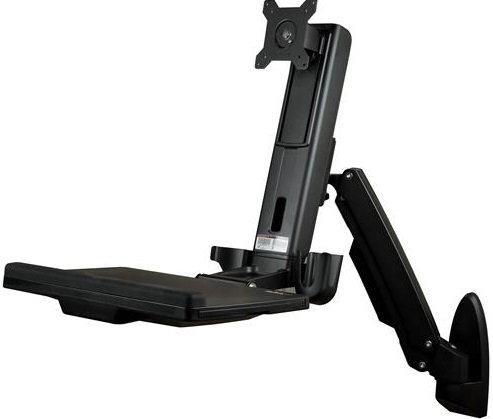 Wall Mount Workstation Full Motion Standing Desk Height , 60% OFF