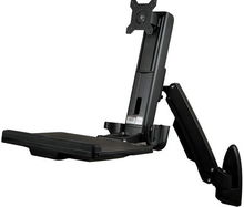 view StarTech Single Monitor Sit-Stand Workstation Wall Mount Bracket for up to 24 Inch Flat Panel TVs or Monitors - Up to 8kg Display